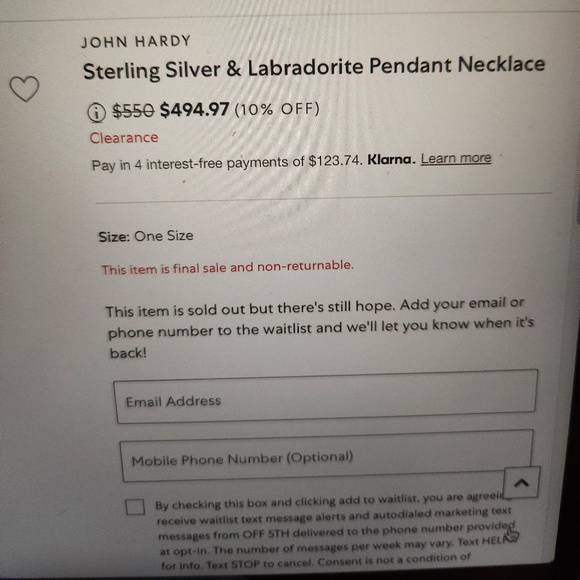 John Hardy Sterling Silver & Labradorite Classic Chain Necklace, NWOT - Picture 12 of 16